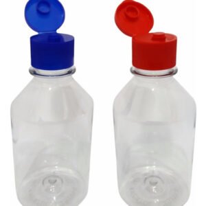 20 Frascos Plástico Cristal Pet 250ml C/ Tampa Fliptop Far