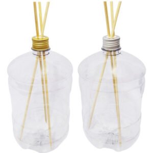 22 Frascos Plástico Cristal Pet 2l Tampa Difusor Varetas Gro