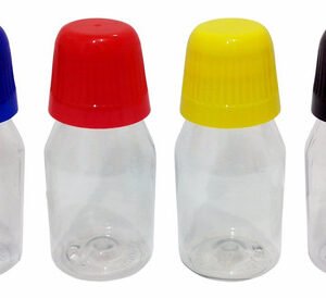 240 Frasco Plástico Cristal Pet 60ml C/ Tampa Dosadora 20ml