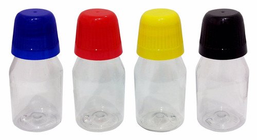 240 Frasco Plástico Cristal Pet 60ml C/ Tampa Dosadora 20ml