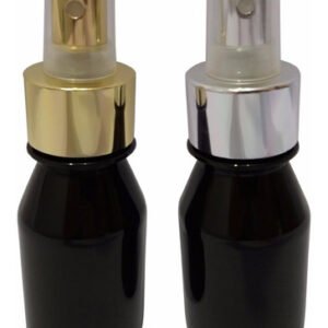 48 Frascos Plásticos Âmbar 60ml Vazio C/ Válvula Spray L