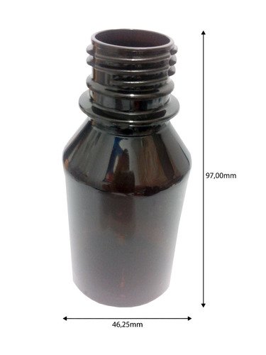 939 Frasco Plástico Âmbar Pet 100ml C/ Tampa Dosadora 20ml - Imagem 6