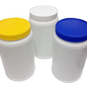 80 Potes Plásticos Branco De 1,5l Vazios Com Tampa Rosca