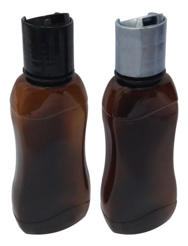 30 Frascos Plástico Âmbar Pet 200ml C/ Tampa Disktop Cat - Imagem 2