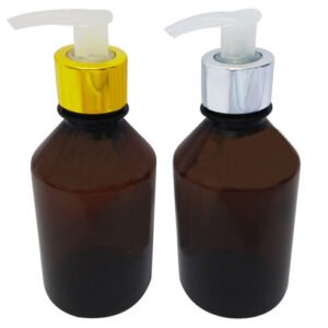 20 Frascos Plásticos Âmbar 250ml Válvula Bico Pato L Far