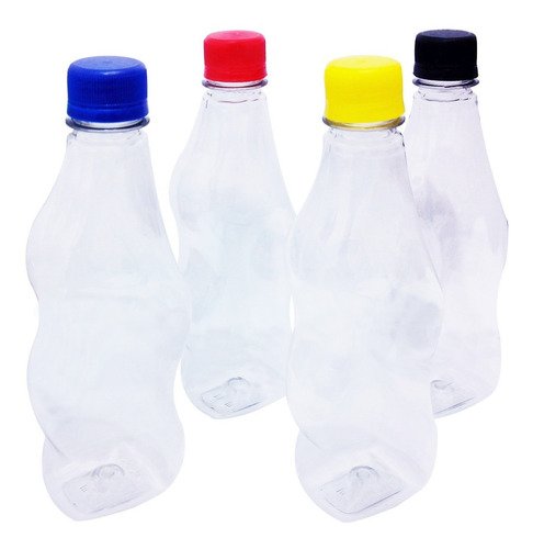 132 Frascos Plástico Cristal Pet 380ml Tampa Rosca Lacre Cat