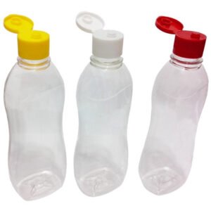 17 Frascos Plástico Cristal Pet 360ml C/ Tampa Fliptop Cat