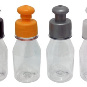 1200 Frascos Plástico Cristal Pet 60ml C/ Tampa Pushpull Far