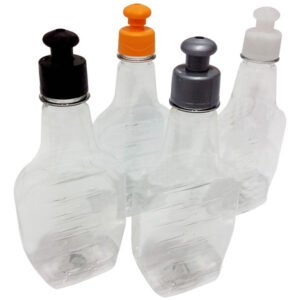 81 Frascos Plástico Cristal Pet 250ml C/ Tampa Pushpull Mol