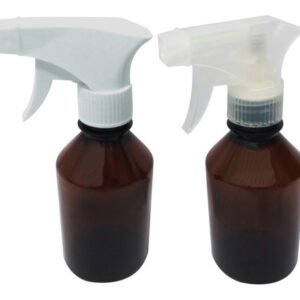 160 Frascos Plásticos Âmbar Pet 250ml Válvula Gatilho Far