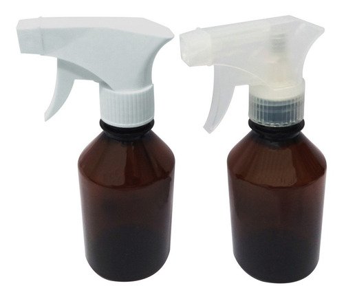 160 Frascos Plásticos Âmbar Pet 250ml Válvula Gatilho Far