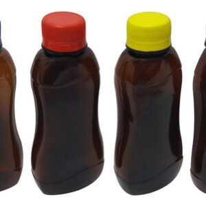 486 Frascos Plástico Âmbar Pet 200ml Tampa Rosca Lacre Cat