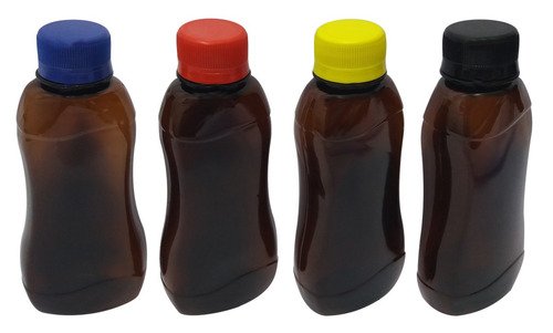 486 Frascos Plástico Âmbar Pet 200ml Tampa Rosca Lacre Cat