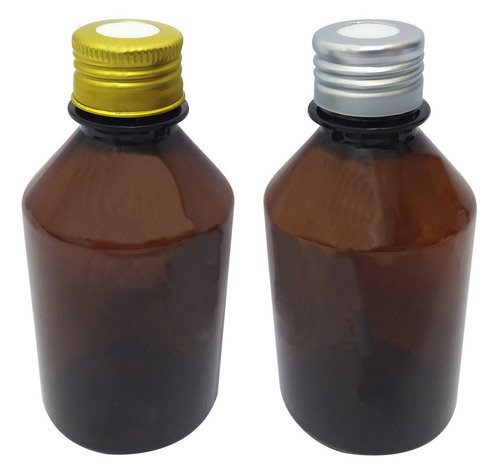 362 Frasco Plástico Âmbar Pet 250ml Tampa Difusor C/ F Far