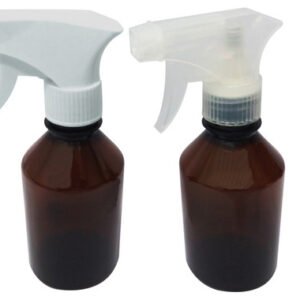 80 Frascos Plásticos Âmbar Pet 250ml Válvula Gatilho Far