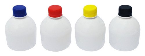 18 Frascos Plástico Branco Pet 300ml Tampa Rosca Lacre Sab