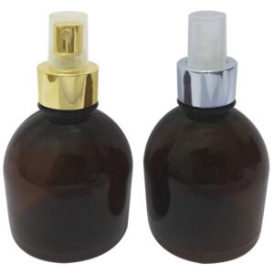 226 Frascos Plásticos Âmbar Pet 300ml Válvula Spray L Sab