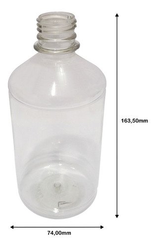 12 Frascos Plástico Cristal Pet 500ml Tampa Rosca Lacre Far - Imagem 6