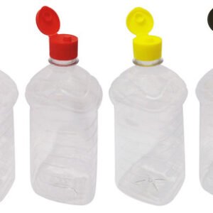 312 Frascos Plástico Cristal Pet De 1l Com Tampa Fliptop Ama