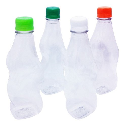 132 Frascos Plástico Cristal Pet 380ml Tampa Rosca Lacre Cat - Imagem 2