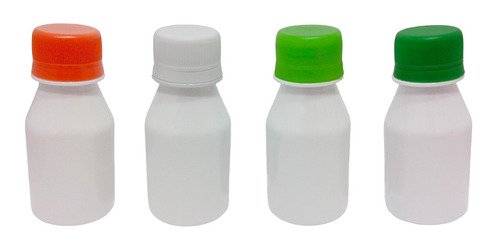 1218 Frascos Plásticos Branco Pet 60ml C/ Tampa Rosca Lacre - Imagem 2