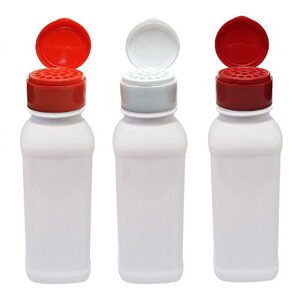 355 Frascos Plástico Branco Pet 300ml Tampa Peneira Qua