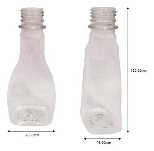 24 Frascos Plástico Cristal 200ml Válvula Bico Pato L Mol - Imagem 5