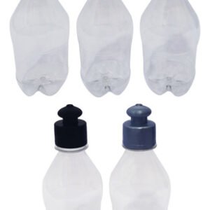 152 Frascos Plástico Cristal Pet 350ml C/ Tampa Pushpull Agu