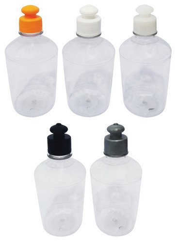 12 Frascos Plástico Cristal Pet 500ml C/ Tampa Pushpull Far - Imagem 3