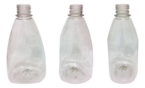 97 Frascos Plástico Cristal Pet 500ml C/ Tampa Pushpull Pir - Imagem 3