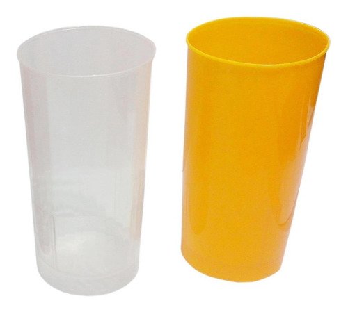 24 Copos Plásticos Coloridos De 200ml Lavável - Imagem 4