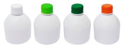 18 Frascos Plástico Branco Pet 300ml Tampa Rosca Lacre Sab - Imagem 2