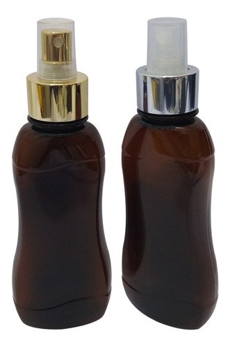 96 Frascos Plástico Âmbar Pet 200ml Válvula Spray L Cat