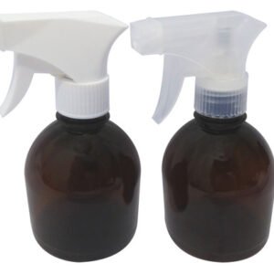 56 Frascos Plásticos Âmbar Pet 300ml Válvula Gatilho Sab