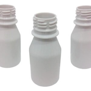 20 Frascos Plásticos Branco Pet De 60ml Vazios Sem Tampas