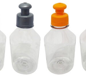 180 Frascos Plástico Cristal Pet 250ml C/ Tampa Pushpull Far