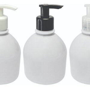 56 Frascos Plásticos Branco 300ml Válvula Bico Pato S Sab