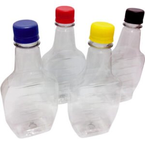 392 Frascos Plástico Cristal Pet 250ml Tampa Rosca Lacre Mol