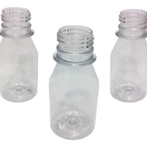 72 Frascos Plástico Cristal Pet 60ml Vazios Sem Tampas Far