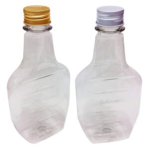 20 Frascos Plástico Cristal Pet 250ml Tampa Aluminio S/ Mol