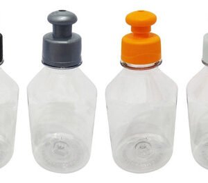 20 Frascos Plástico Cristal Pet 250ml C/ Tampa Pushpull Far