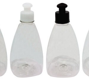 44 Frascos Plástico Cristal Pet 500ml C/ Tampa Pushpull Pir