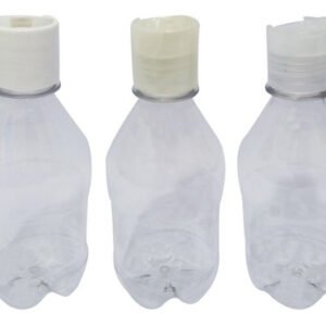 70 Frascos Plástico Cristal Pet 350ml C/ Tampa Disktop Agu