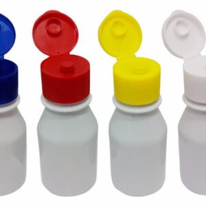 20 Frascos Plástico Branco Pet 60ml Vazio C/ Tampa Fliptop