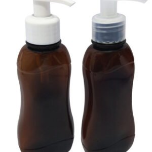 450 Frascos Plástico Âmbar 200ml Válvula Bico Pato S Cat