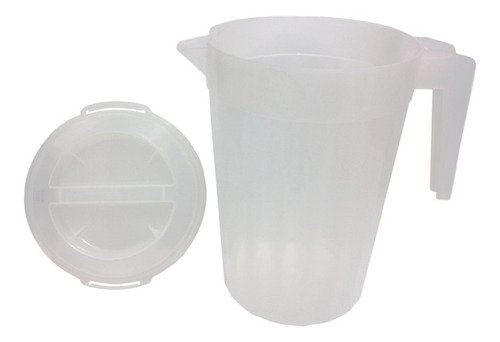 1 Jarra Plástica Incolor De 2l Lavável Com Tampa - Imagem 2