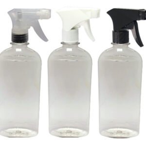 14 Frascos Plásticos Cristal Pet 400ml Válvula Gatilho Min