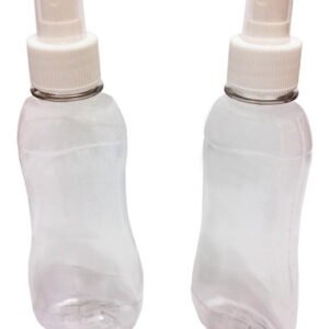 430 Frascos Plásticos Cristal Pet 200ml Válvula Spray S Cat