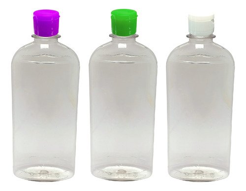 135 Frascos Plástico Cristal Pet 400ml C/ Tampa Fliptop Min - Imagem 6