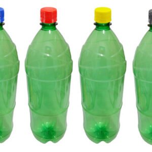 12 Frascos Plásticos Verde Pet 2l Com Tampa Rosca Lacre Ref